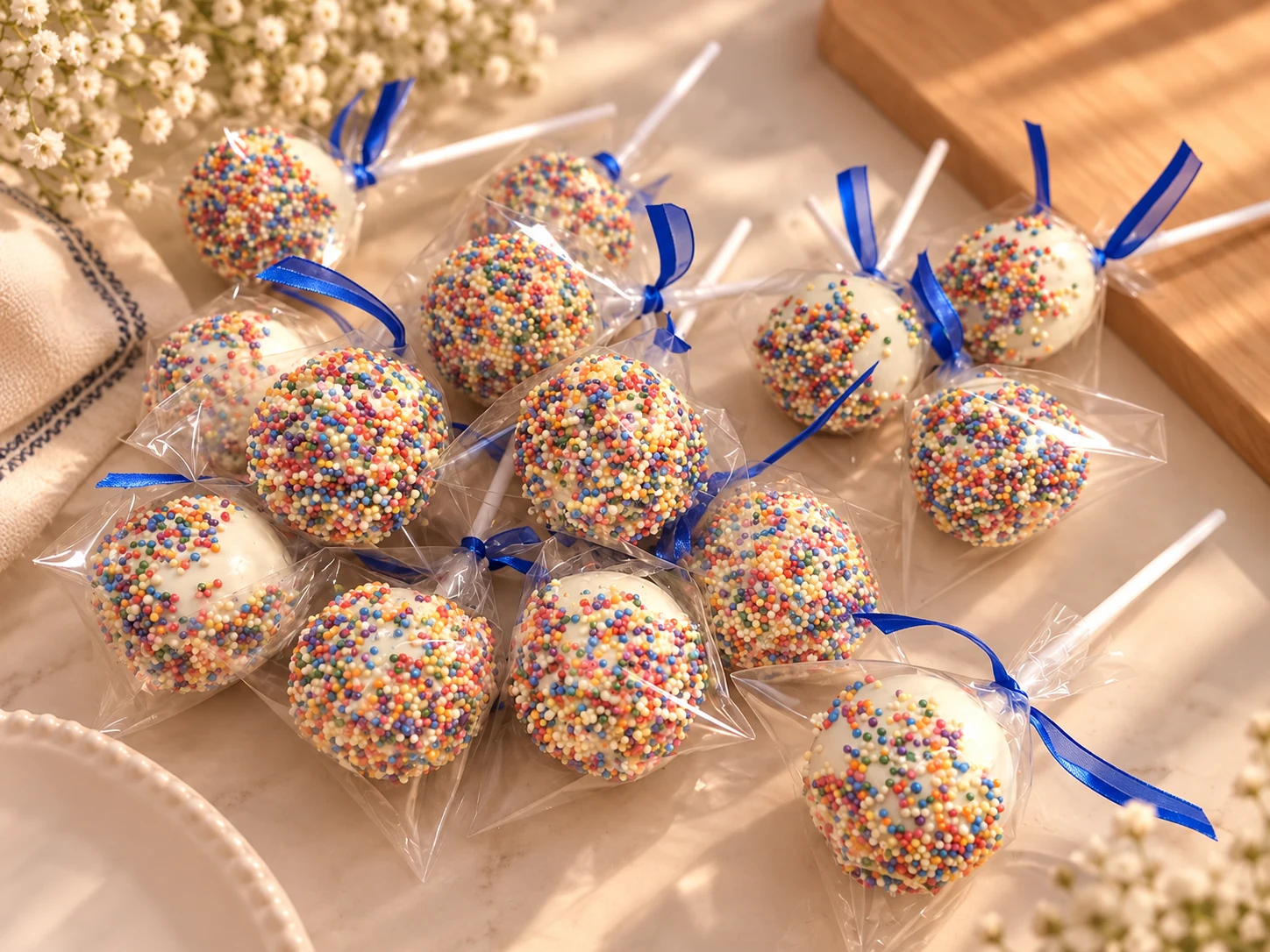 Rainbow Sprinkle Cake Pop Party